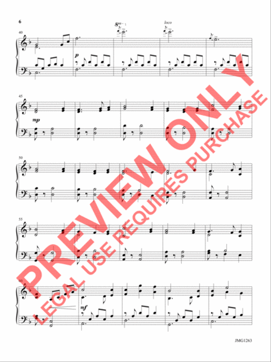 A Peaceful Noel Piano Solo scores gallery preview page 4