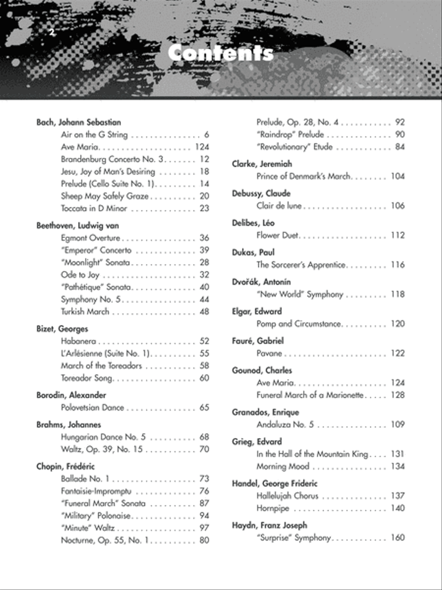 The Giant Book of Classical Piano Sheet Music Easy Piano scores gallery preview page 2