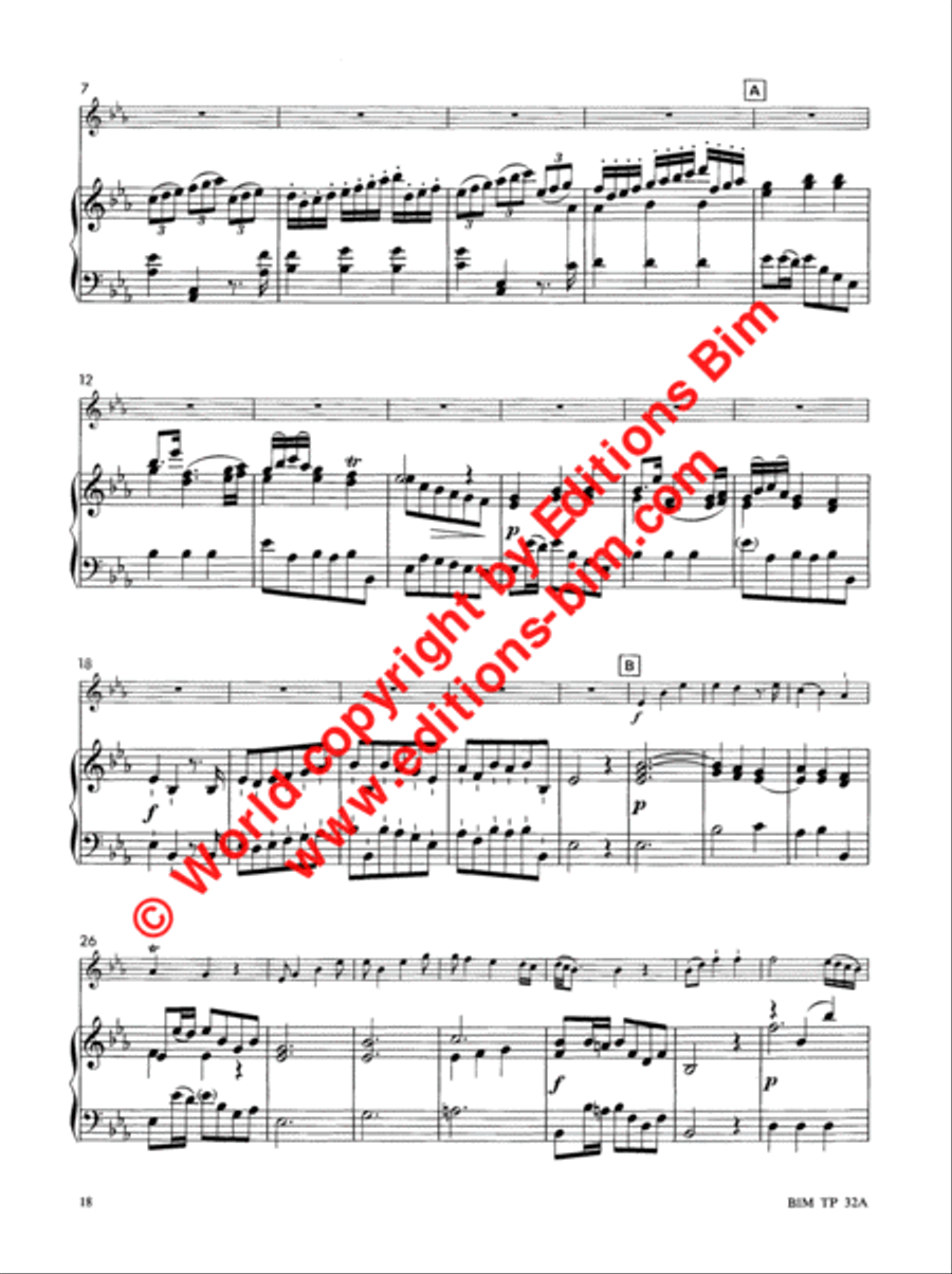 Concerto in Eb Major Trumpet Solo scores gallery preview page 7