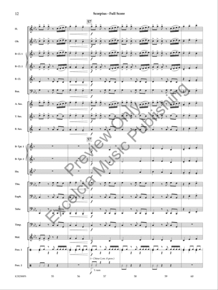Scorpius (Score) Scorpius (Score) Concert Band scores gallery preview page 13