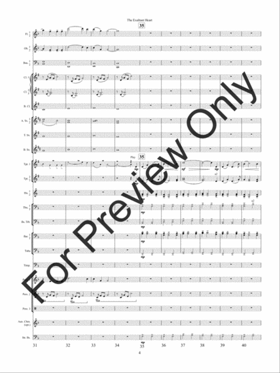 The Exultant Heart Concert Band scores gallery preview page 7