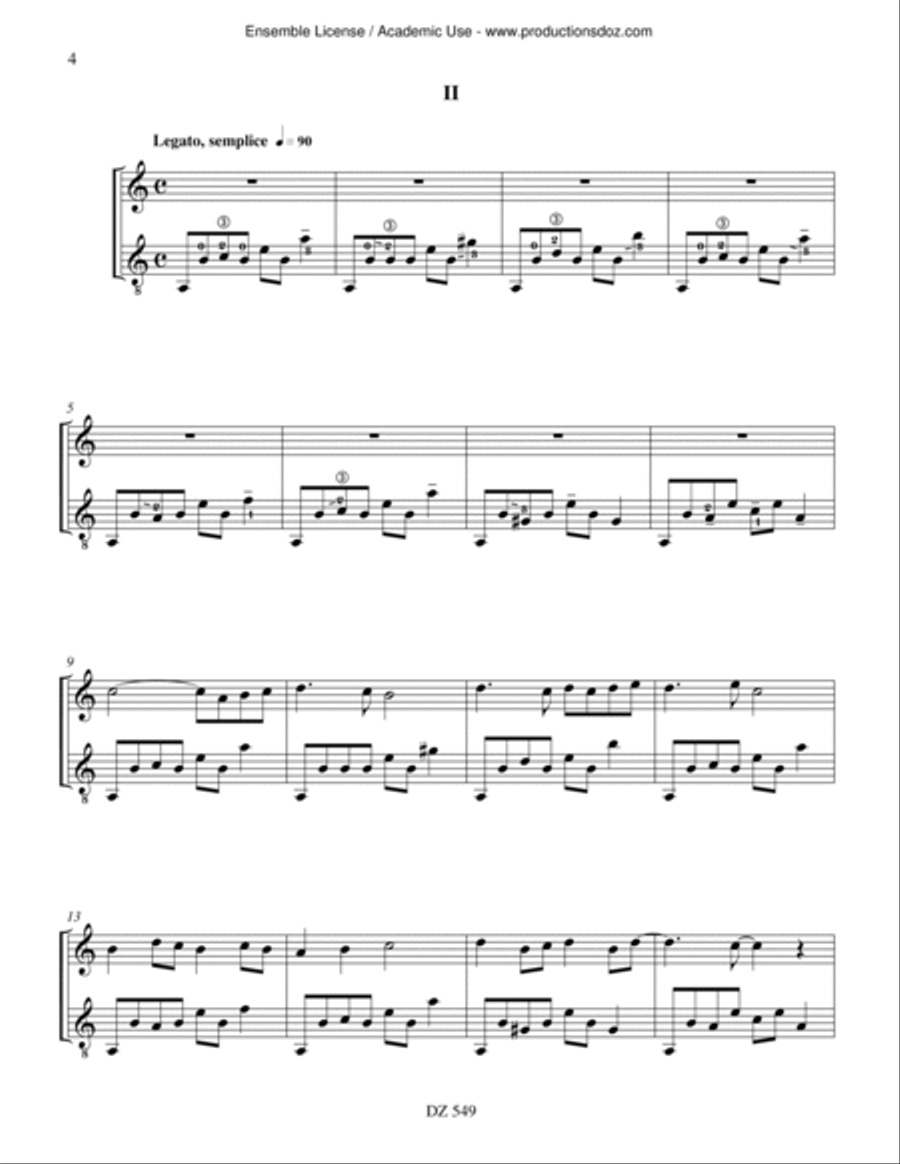 Six Vocalises Classical Guitar scores gallery preview page 4