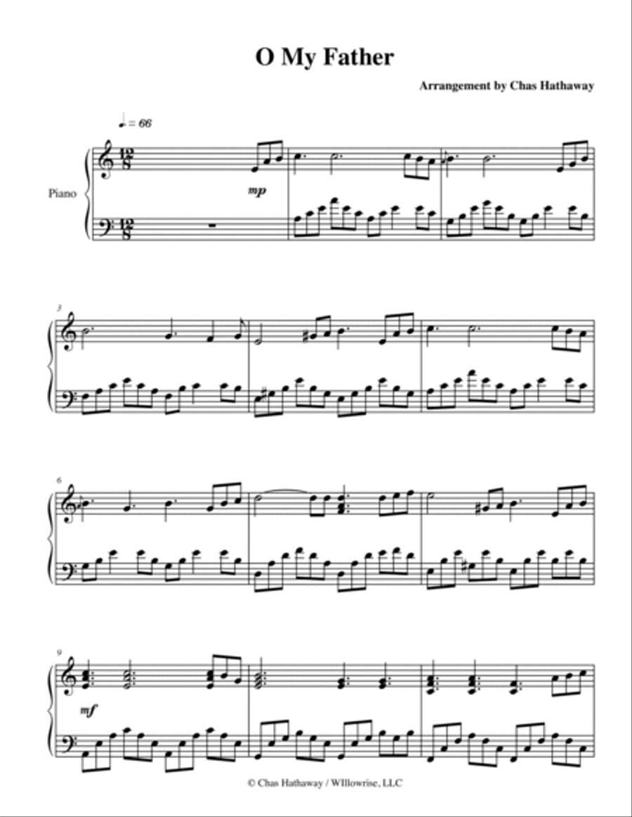 O My Father Small Ensemble scores gallery preview page 3