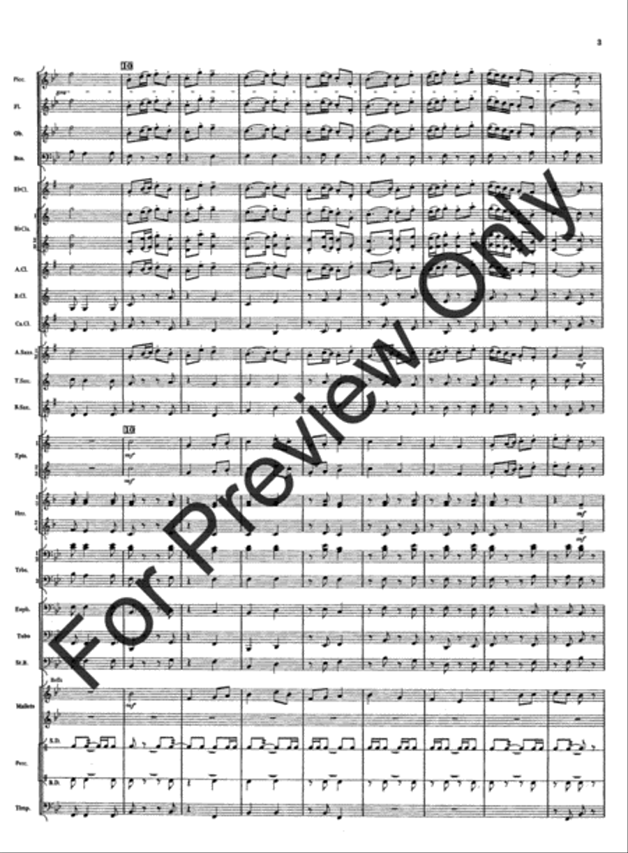 Rivercrest Overture Concert Band scores gallery preview page 5