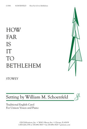 Book cover for How Far Is It to Bethlehem