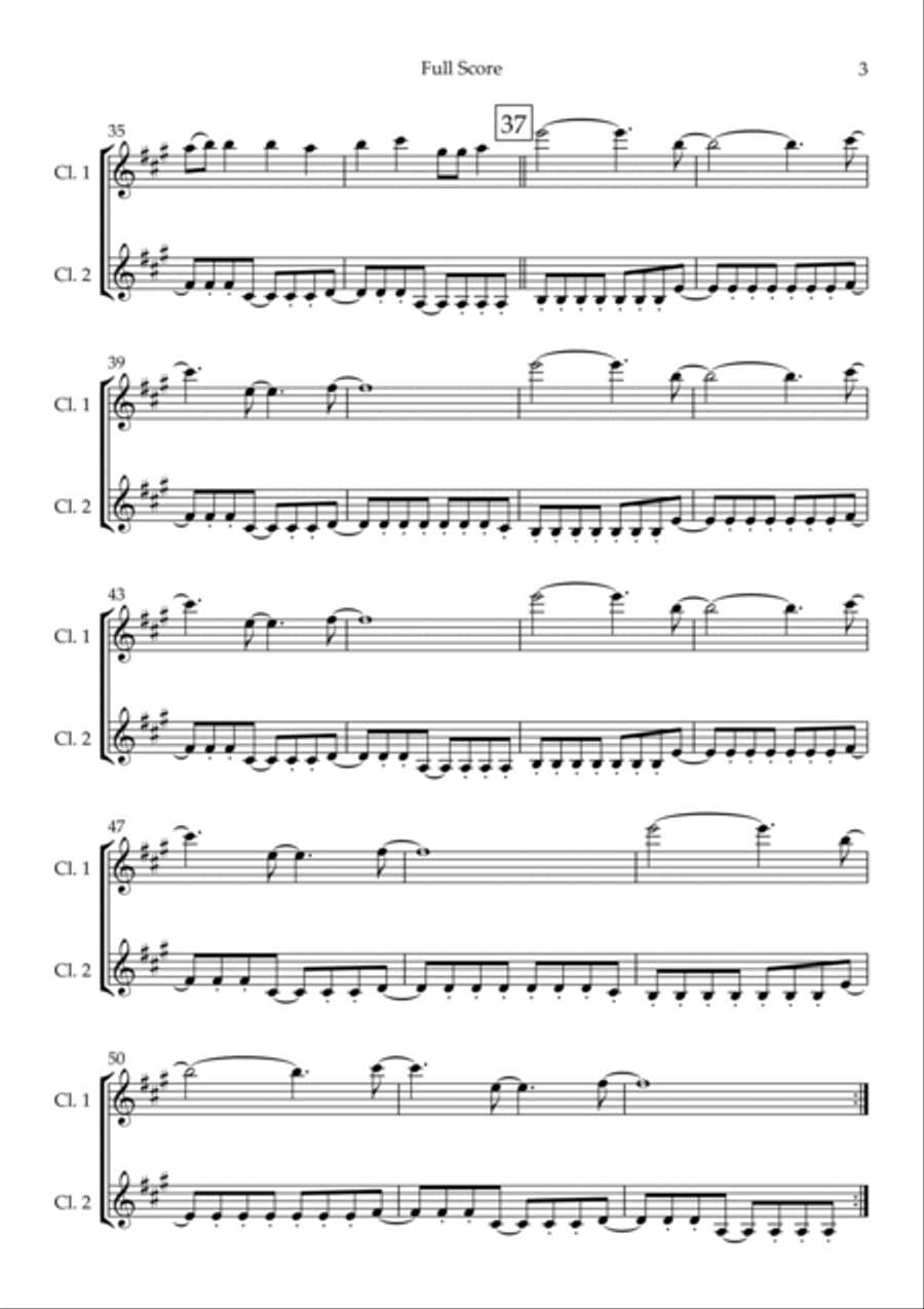 Clarity Clarity Clarinet Duet scores gallery preview page 3