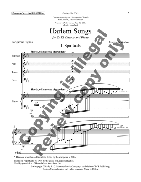 Spirituals from Harlem Songs image number null