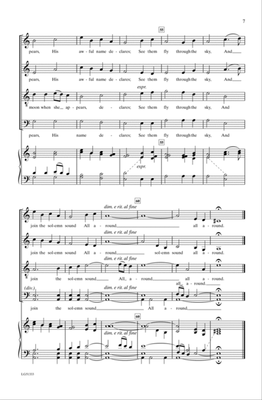 God Is Seen 4-Part scores gallery preview page 6