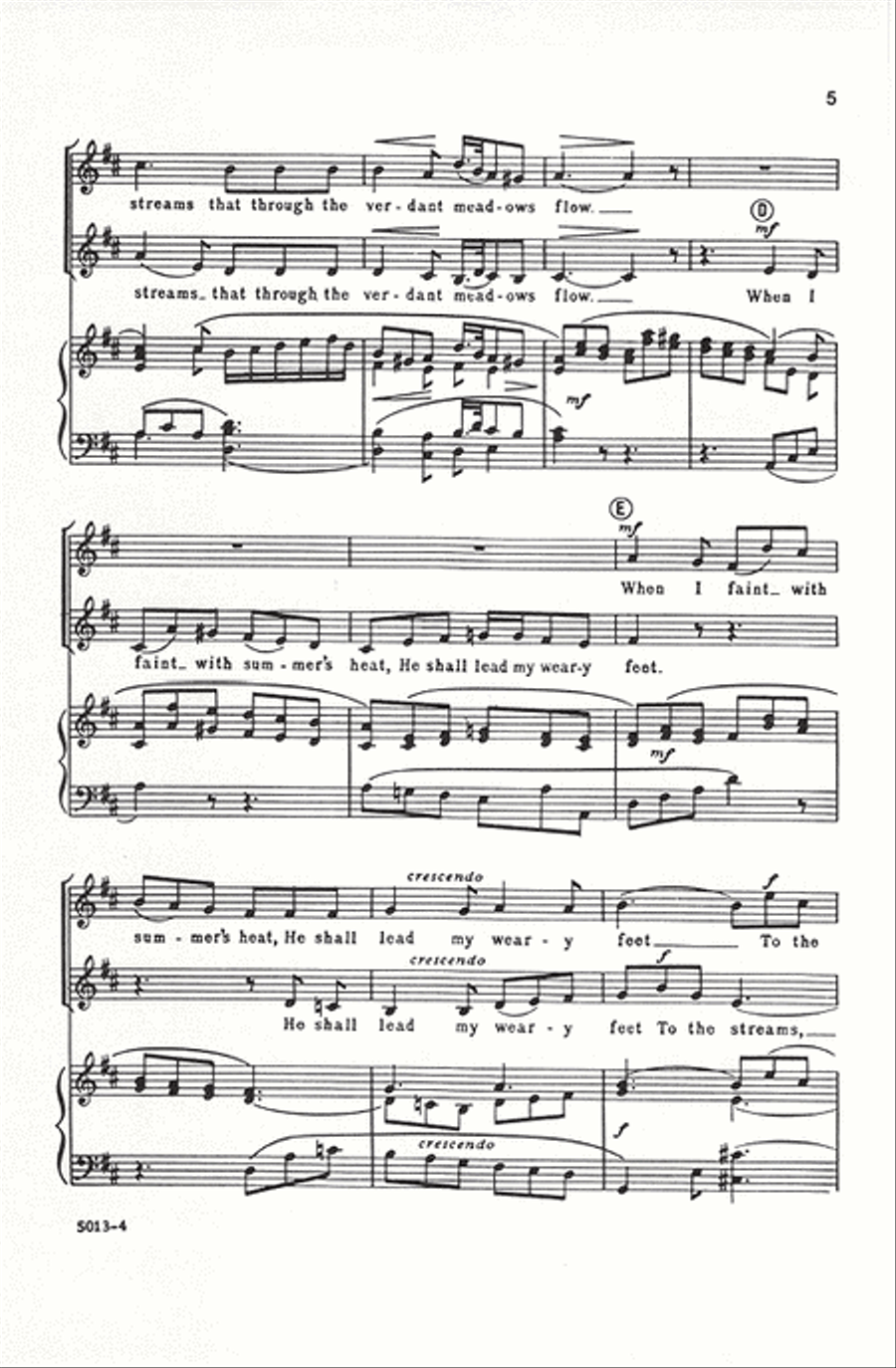 Lo, My Shepherd's Hand Divine (from Mass in G) SA scores gallery preview page 4