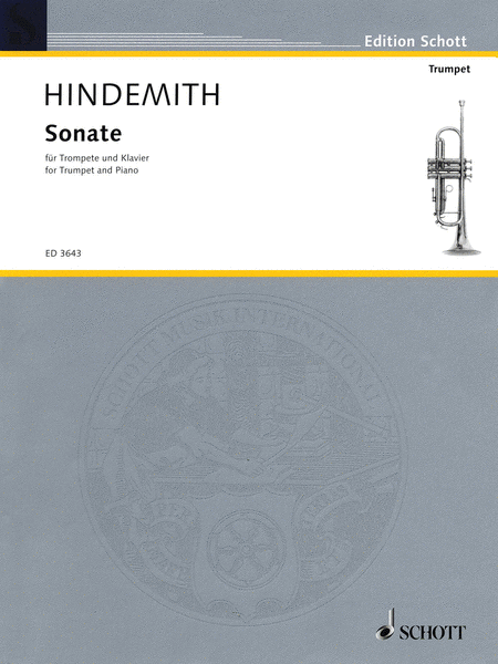 Sonata (1939) by Paul Hindemith Trumpet Solo - Sheet Music