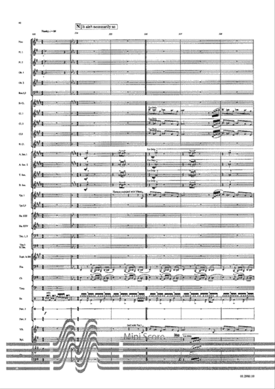 The Porgy and Bess Collection Concert Band scores gallery preview page 44