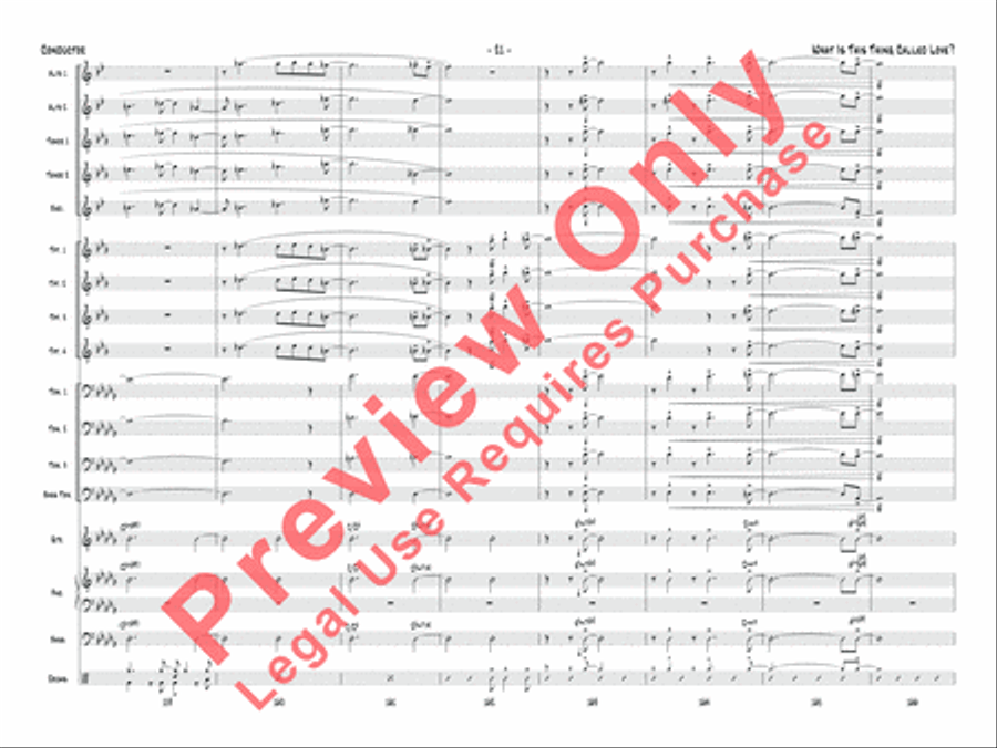 What Is This Thing Called Love? (from Wake Up and Dream) Jazz Ensemble scores gallery preview page 22