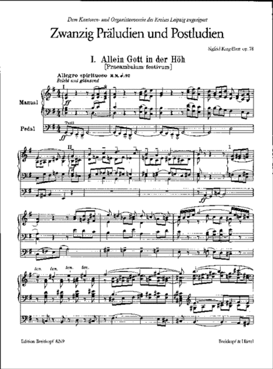 20 Preludes and Postludes Op. 78 Organ scores gallery preview page 2
