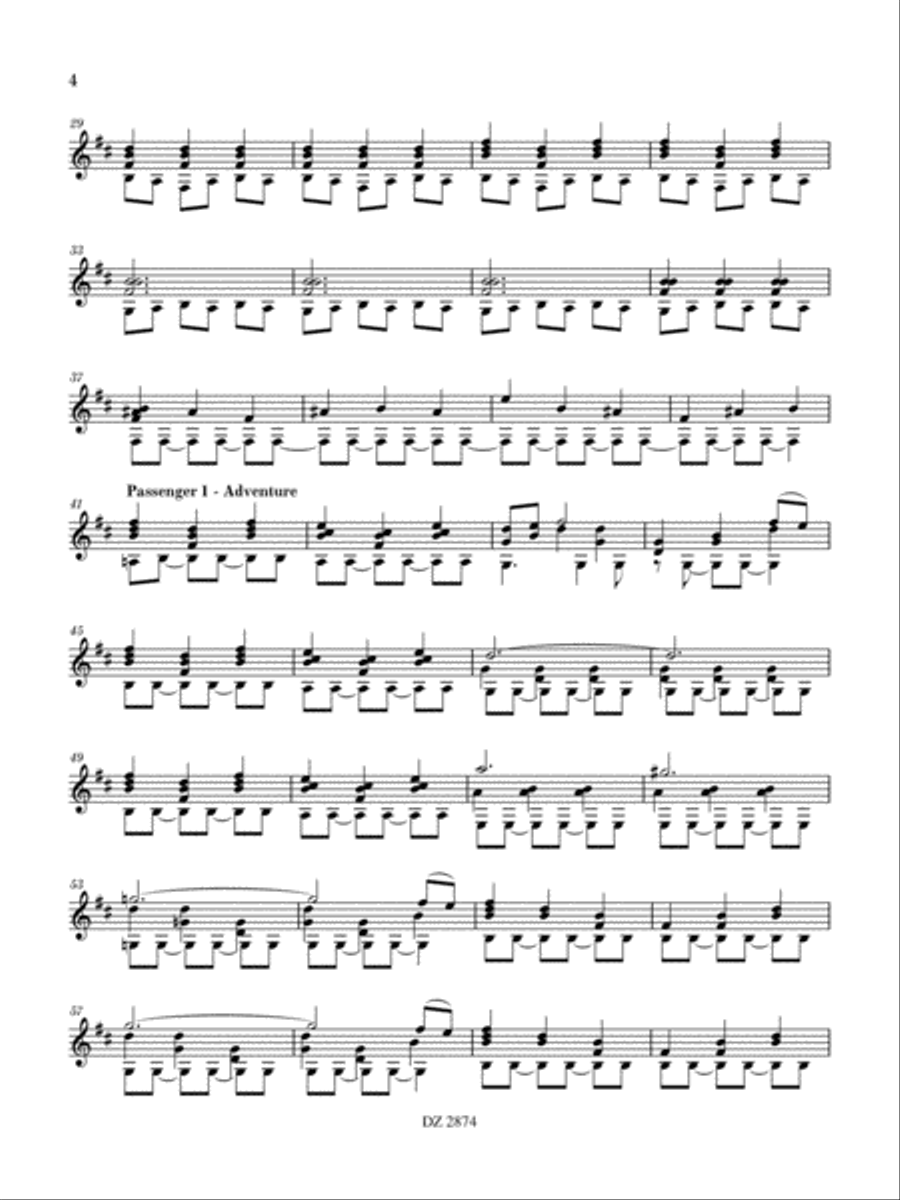 Picture on a Train Picture on a Train Classical Guitar scores gallery preview page 4