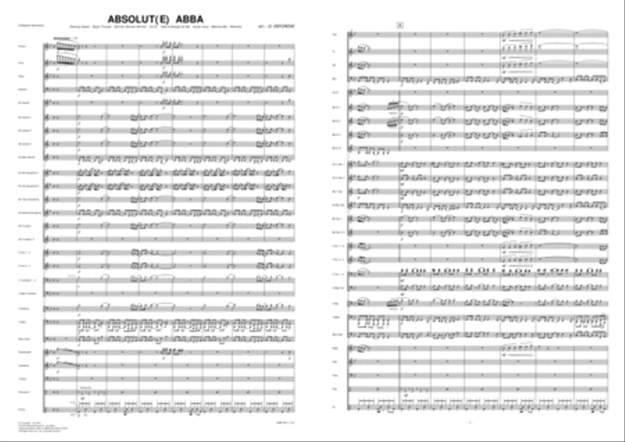 Absolut(e) ABBA Absolut(e) ABBA Concert Band scores gallery preview page 2