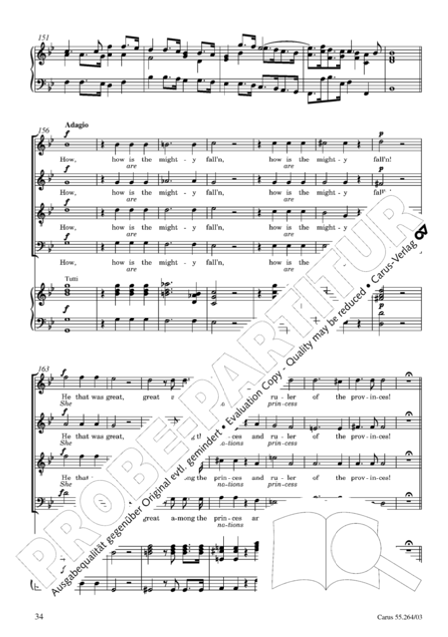 Israel in Egypt - Part I 4-Part scores gallery preview page 39
