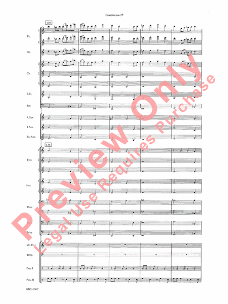 Chant Rituals Chant Rituals Concert Band scores gallery preview page 30