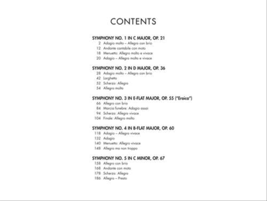 Beethoven Symphonies: Complete for 1 Piano, 4 Hands 1 Piano, 4-Hands scores gallery preview page 3