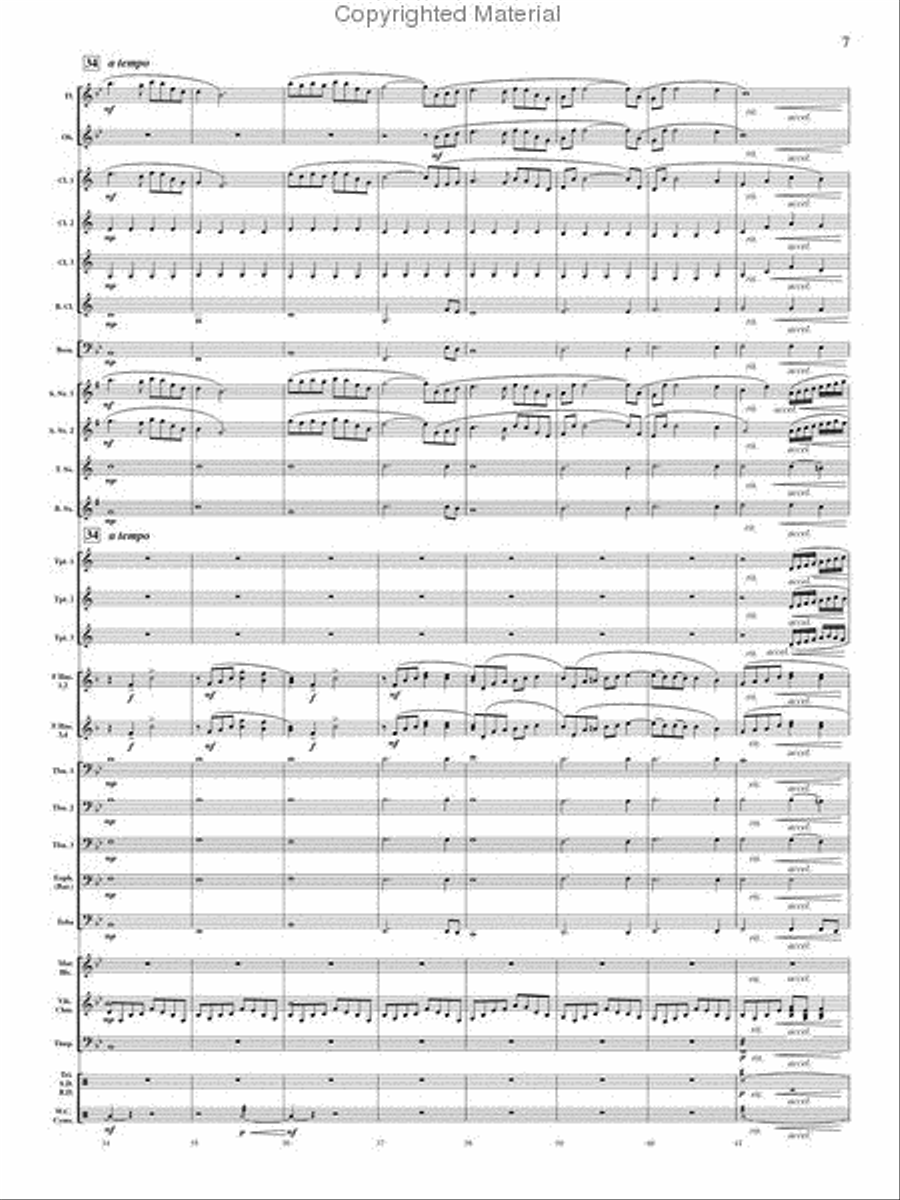 On Angel Wings Concert Band scores gallery preview page 6