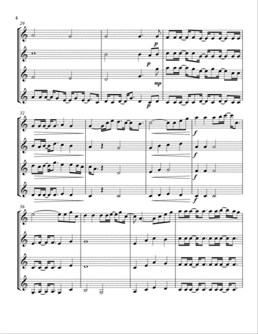 That's Christmas to Me Woodwind Quartet scores gallery preview page 5