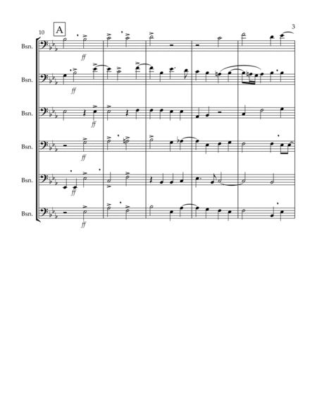 Sing Joyfully (Eb) (Bassoon Sextet)