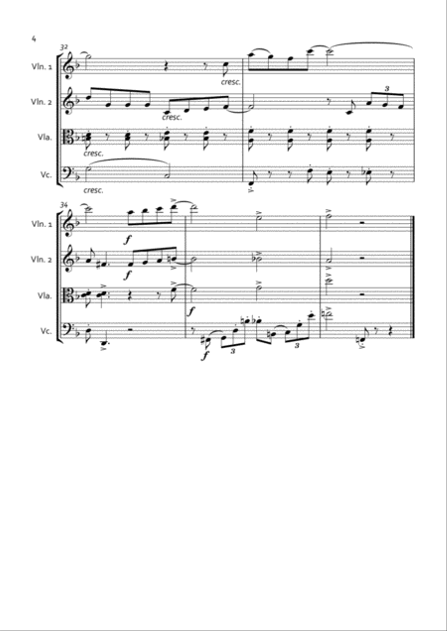 Baby, It's Cold Outside Baby, It's Cold Outside String Quartet scores gallery preview page 4