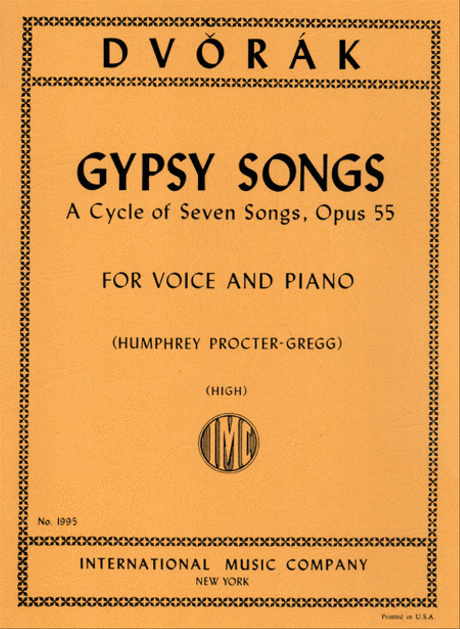 Gypsy Songs. A Cycle Of 7 Songs, Opus 55: High High Voice scores gallery preview page 1