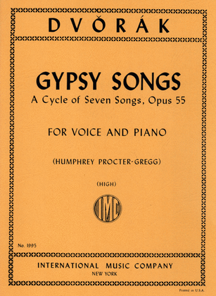Book cover for Gypsy Songs. A Cycle Of 7 Songs, Opus 55: High