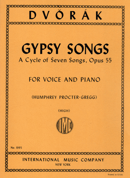 Gypsy Songs. A Cycle Of 7 Songs, Opus 55: High