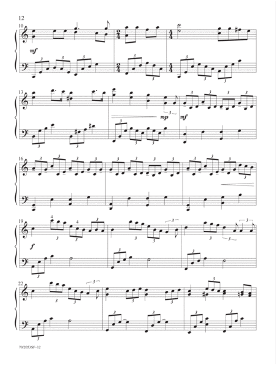 Peace on Earth Piano Solo scores gallery preview page 7