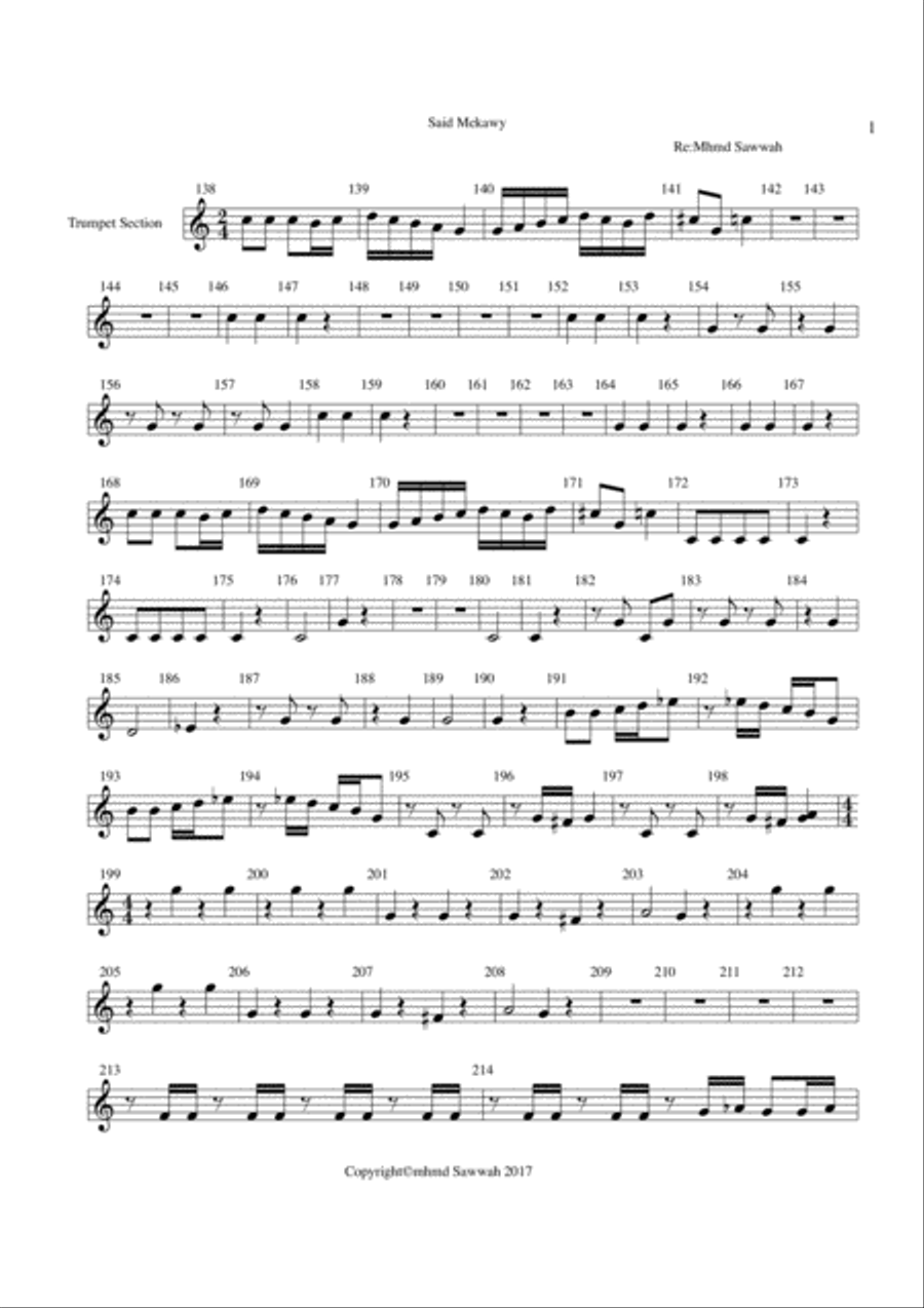 EL Lila L kbeera Brass Ensemble scores gallery preview page 5