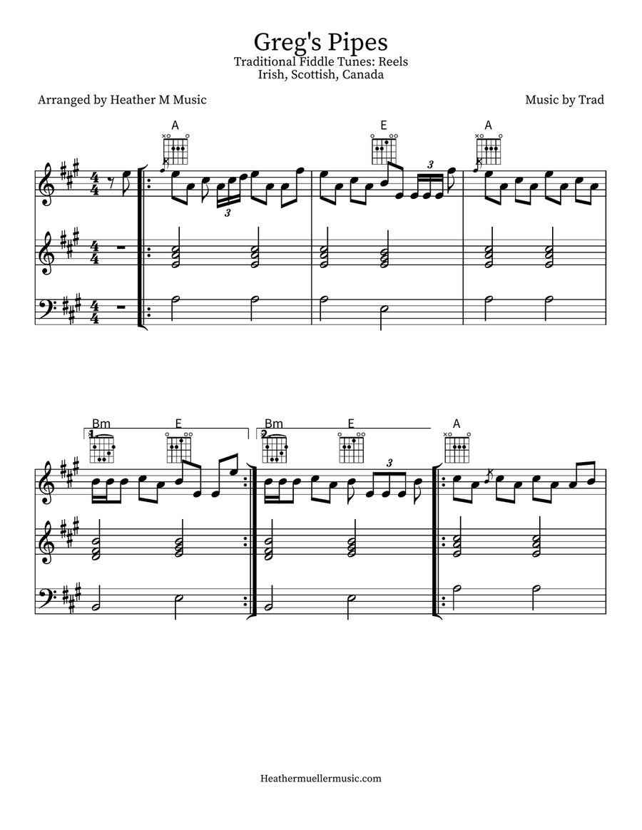 Greg's Pipes Violin scores gallery preview page 1