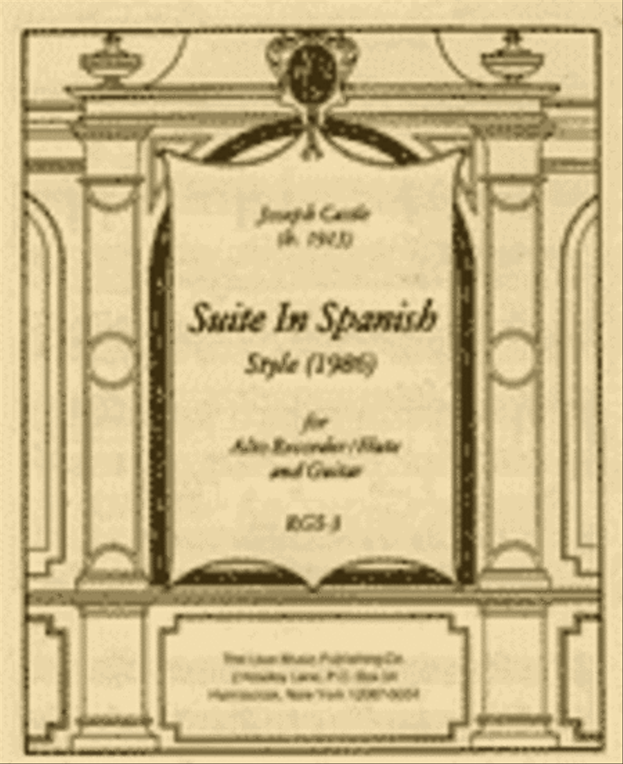 Suite in Spanish Style (1986) Flute scores gallery preview page 1