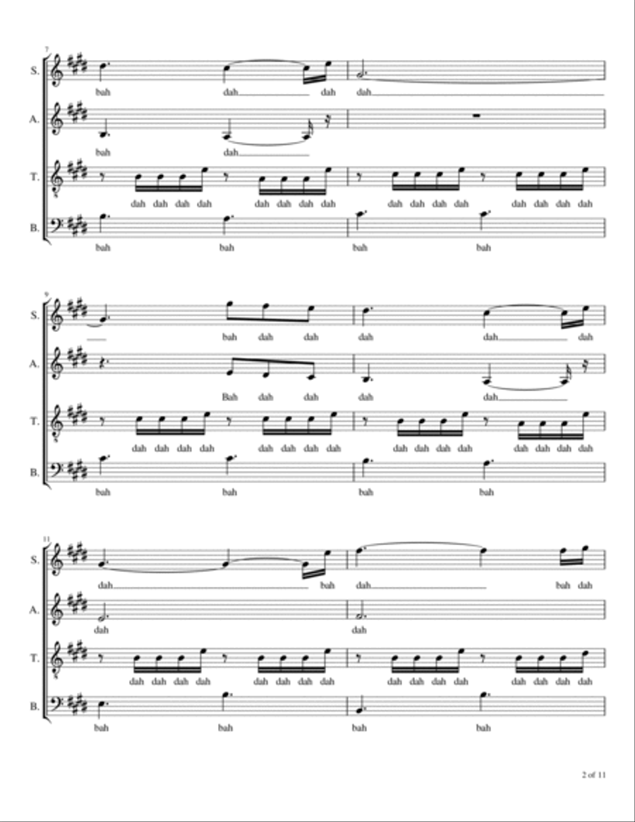 Waiting To Breathe Waiting To Breathe 4-Part scores gallery preview page 3