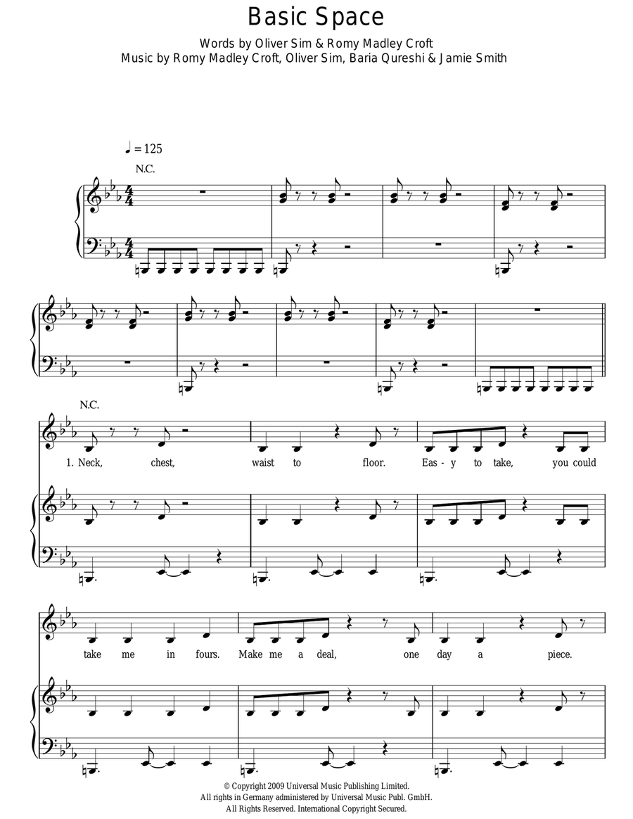 Basic Space Guitar scores gallery preview page 1