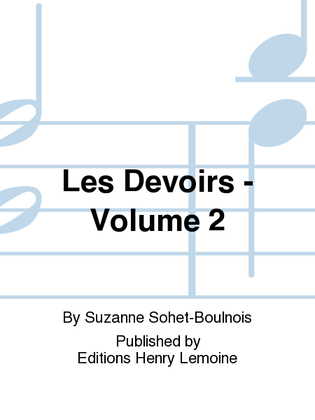 Book cover for Les devoirs - Volume 2