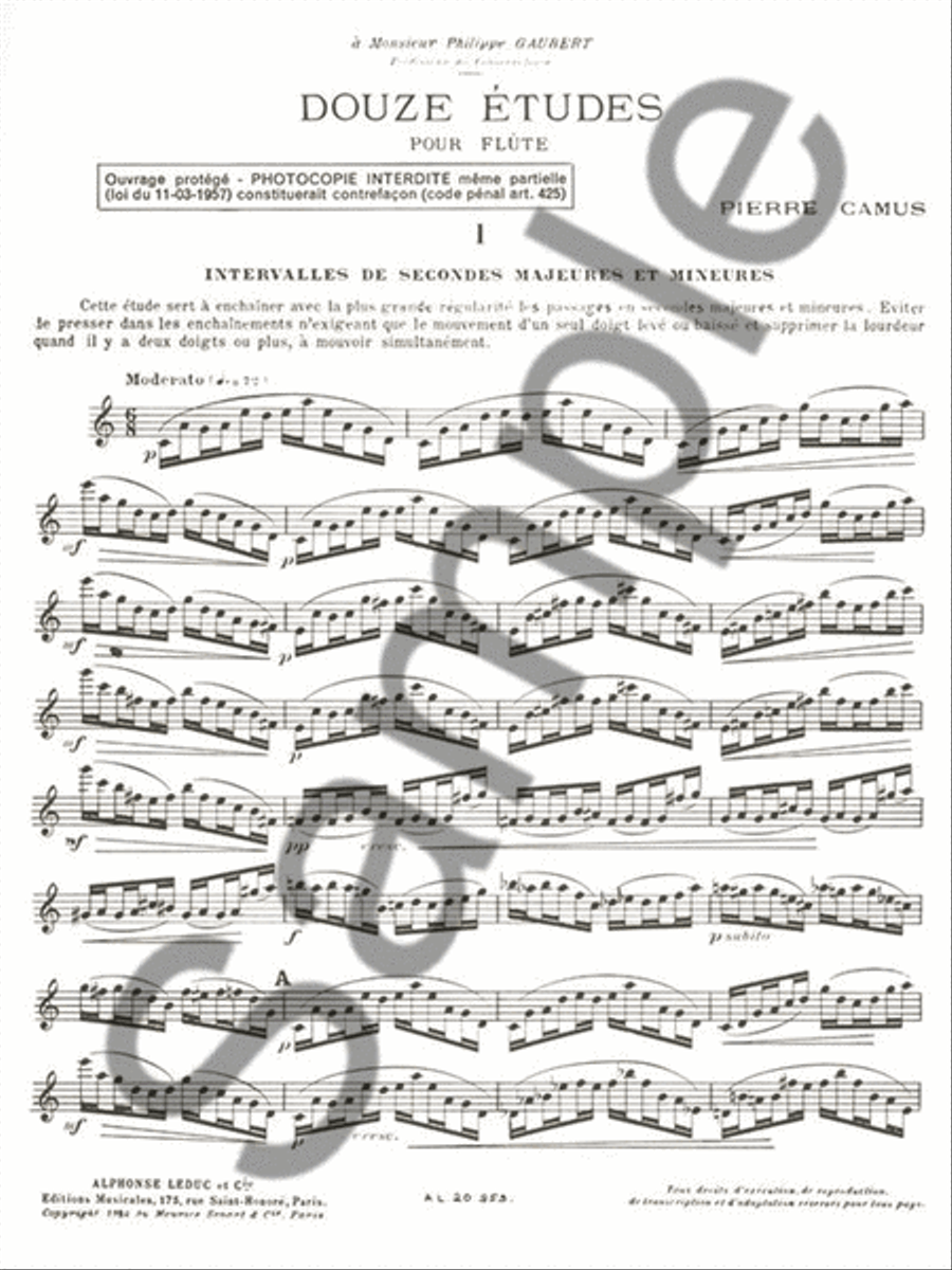 12 Etudes (flute Solo) 12 Etudes (flute Solo) Flute Solo scores gallery preview page 2