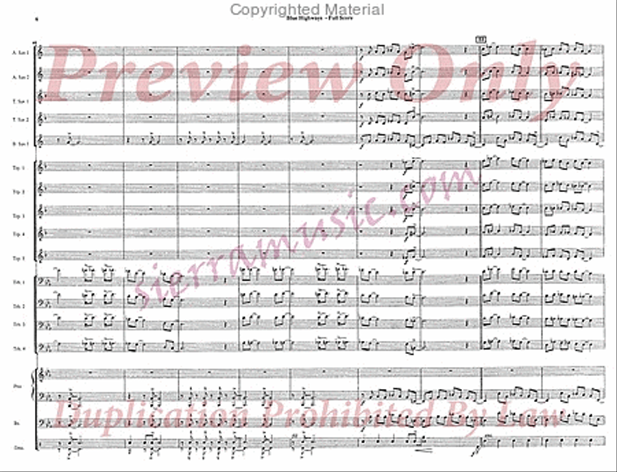 Blue Highways Blue Highways Jazz Ensemble scores gallery preview page 7