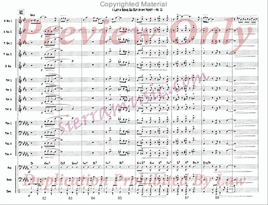 I Let A Song Go Out Of My Heart Jazz Ensemble scores gallery preview page 12