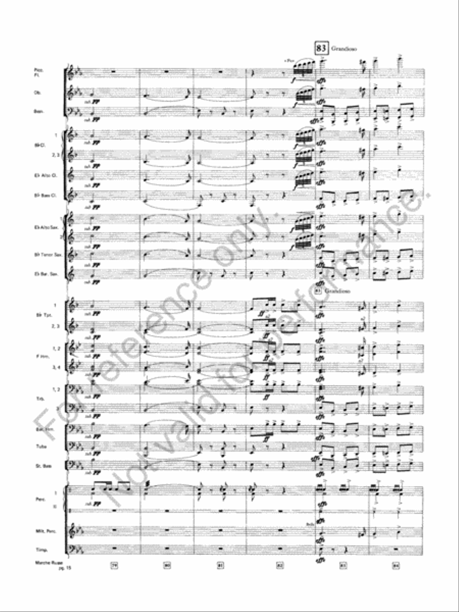 Marche Russe Marche Russe Concert Band scores gallery preview page 16