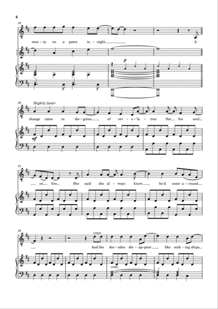 A Dustland Fairytale Voice scores gallery preview page 4