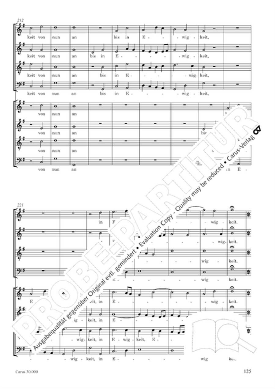 J.L. Bach: The complete motets Choir scores gallery preview page 132