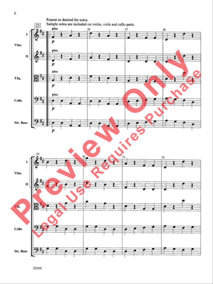 The Boogie-Man Blues The Boogie-Man Blues String Orchestra scores gallery preview page 7