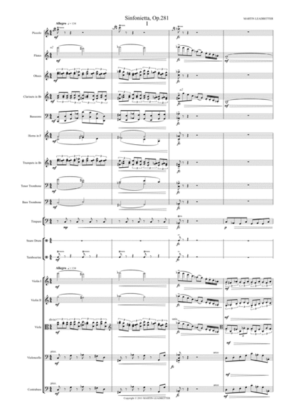 Sinfonietta, Op.281
