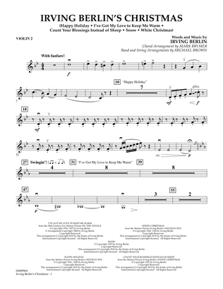 Irving Berlin's Christmas (Medley) - Violin 2