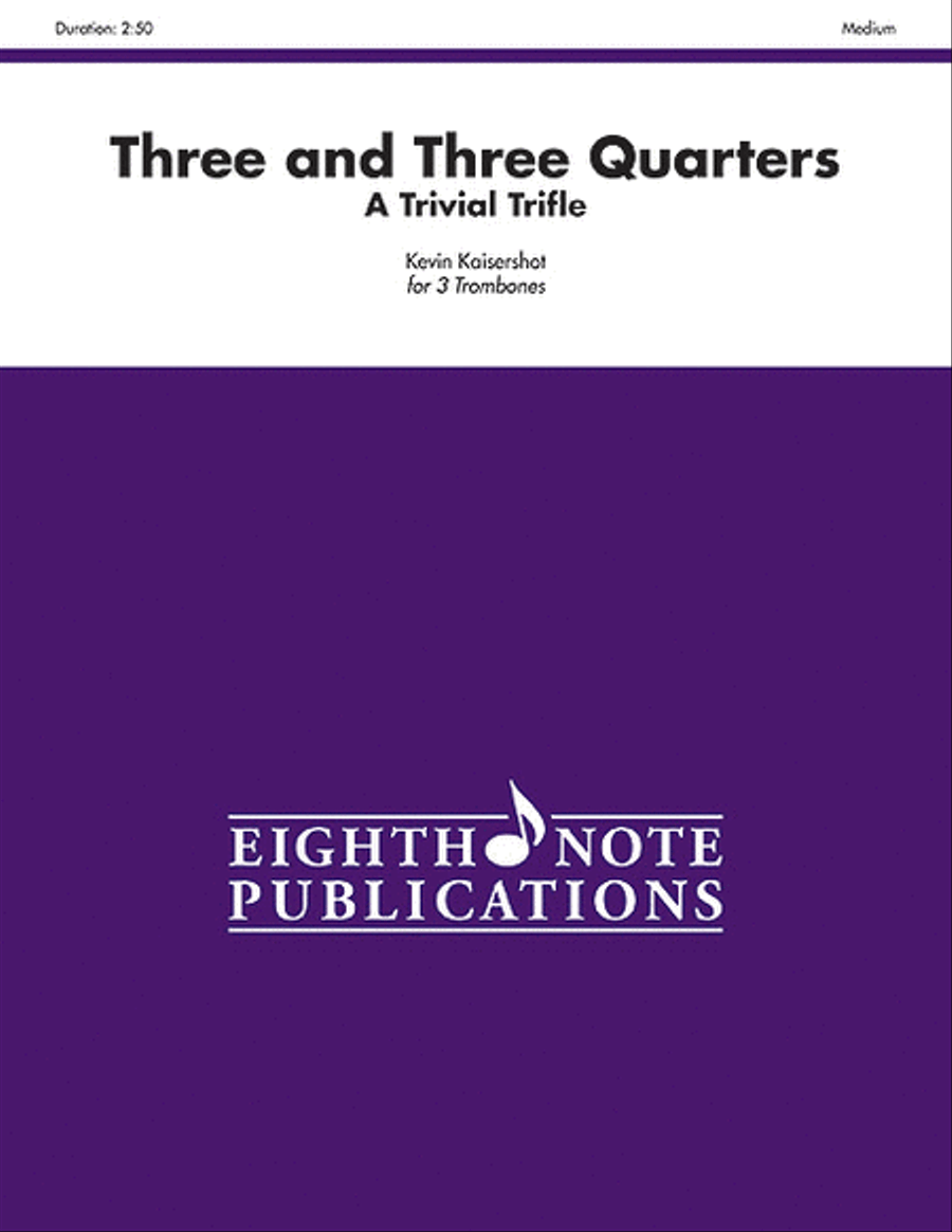 Three and Three Quarters Three and Three Quarters Small Ensemble scores gallery preview page 1
