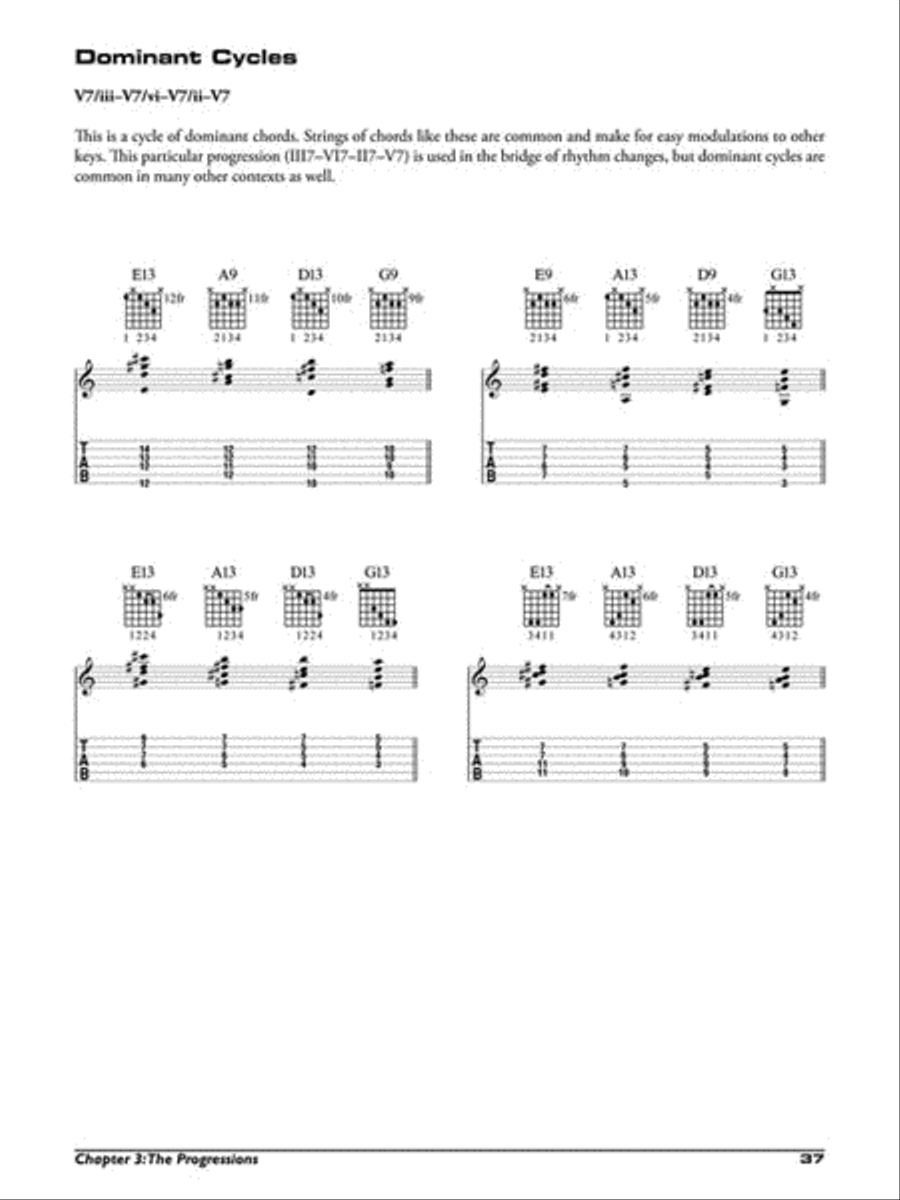 Jazz Guitar Chord Voicings Electric Guitar scores gallery preview page 4
