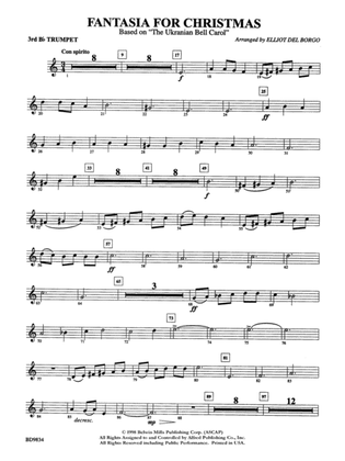 Fantasia for Christmas (based on "The Ukranian Bell Carol"): 3rd B-flat Trumpet
