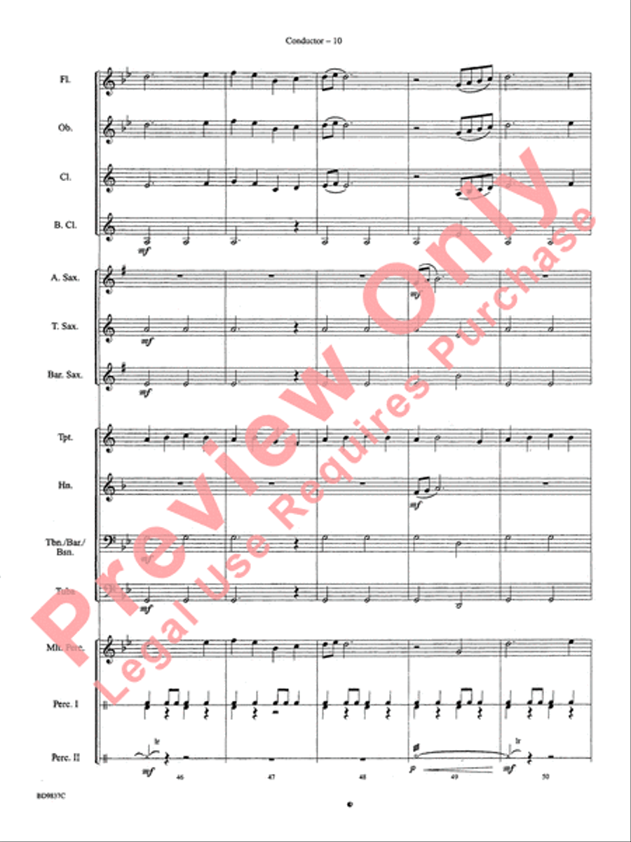 The Rings of Saturn Concert Band scores gallery preview page 13