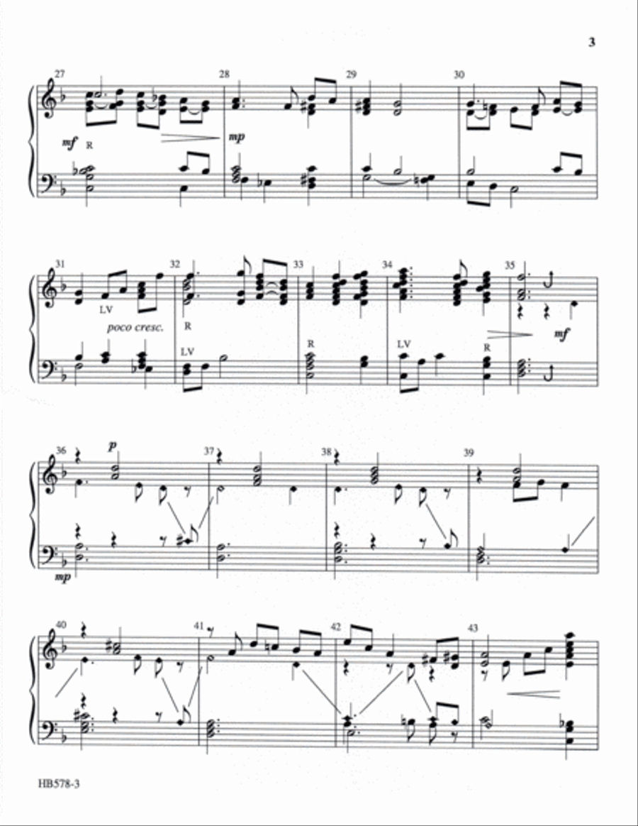 I Need Thee Every Hour - Hurlbutt 3-Octaves scores gallery preview page 4